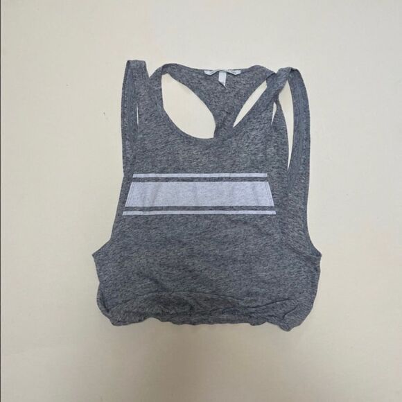 Victoria’s Secret Double Layered Gray and White Tank Top Petite - Picture 4 of 7